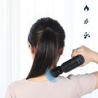 Muscle Massager Shoulder Massager With 4 Massage Heads Electric Handheld Quiet Relaxer Device For Athletes Fitness Training Home