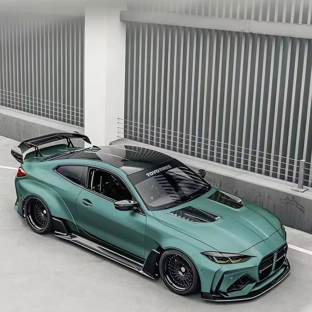 New Products 1.52x17m air Bubble Free Dark Green Vinyl Car Sticker Pvc Matte Particles Stone Green Vinyl Wrap Film