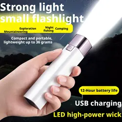 Super Bright LED Flashlight USB Rechargeable 18650Battery Led Torch for Night Riding Camping Hunting Outdoor Waterpr Flash Light