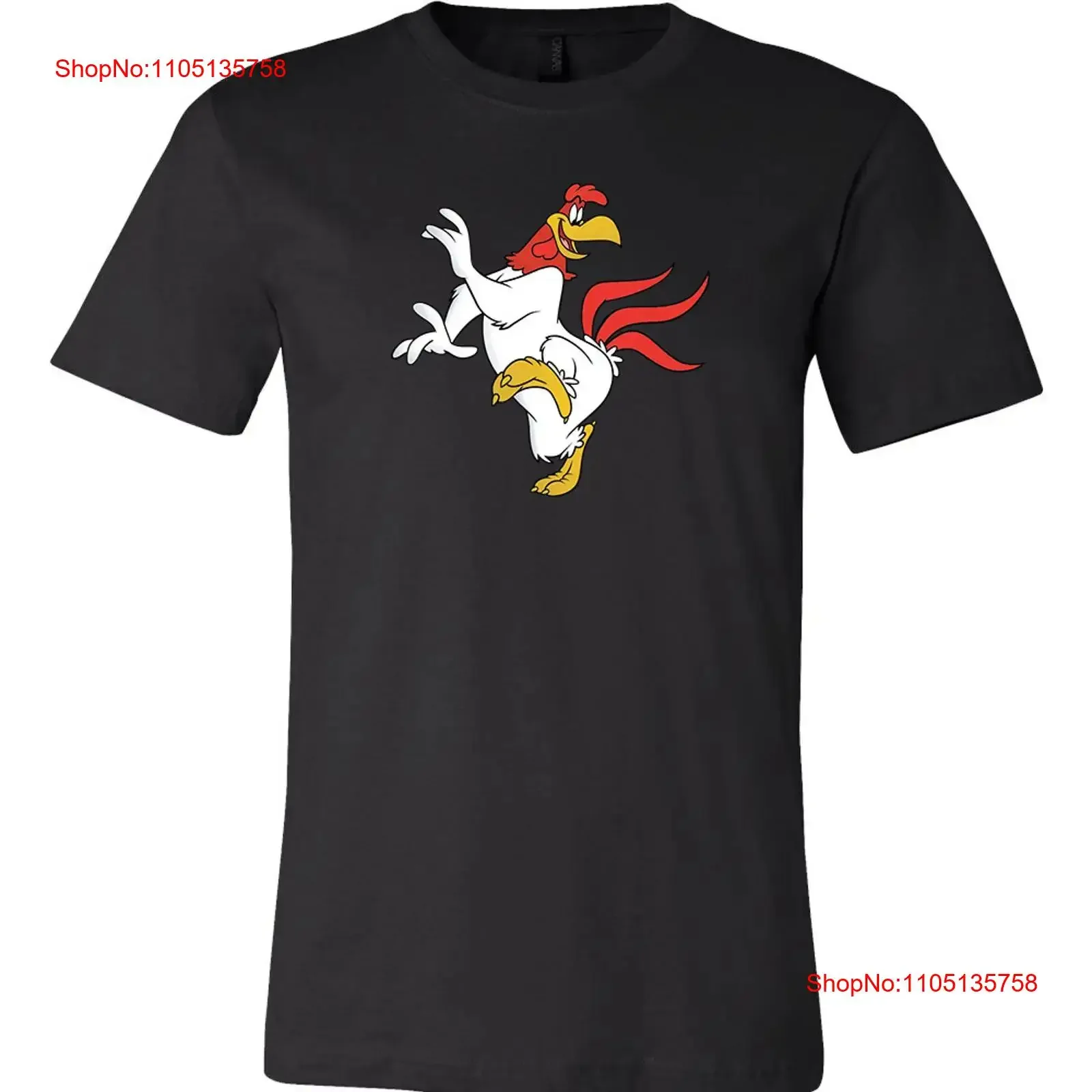 Foghorn Leghorn Dancing Logo camisa 6 tamaños S 5XL Envío rápido Adulto Jóvenes vintage Lavado Leggermente homme Suave Versátil moda