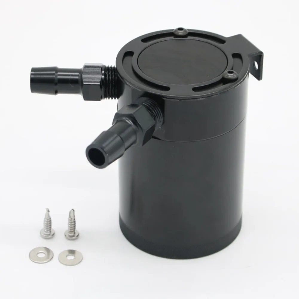 

Прочный алюминиевый маслоуловитель с перегородкой, 2-портовый алюминиевый резервуар, маслоотделитель, резервуар, автомобильные аксессуары