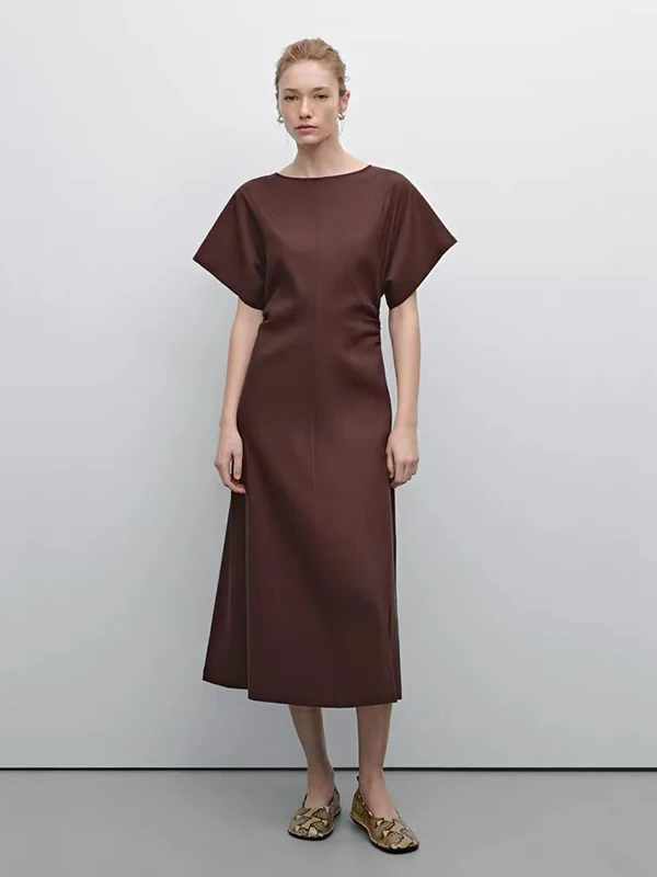 Ele ronde Ne ort Sve Dr taille cinched midi rok lente zomer nieuwe collectie MD dames Faion Beleefd oud geld...