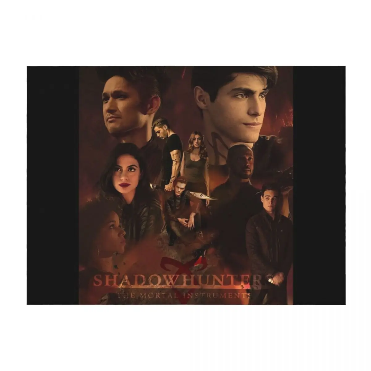 

SHADOWHUNTERS POSTER Throw Blanket Bed Luxury Designer Blankets For Bed Furry Blankets