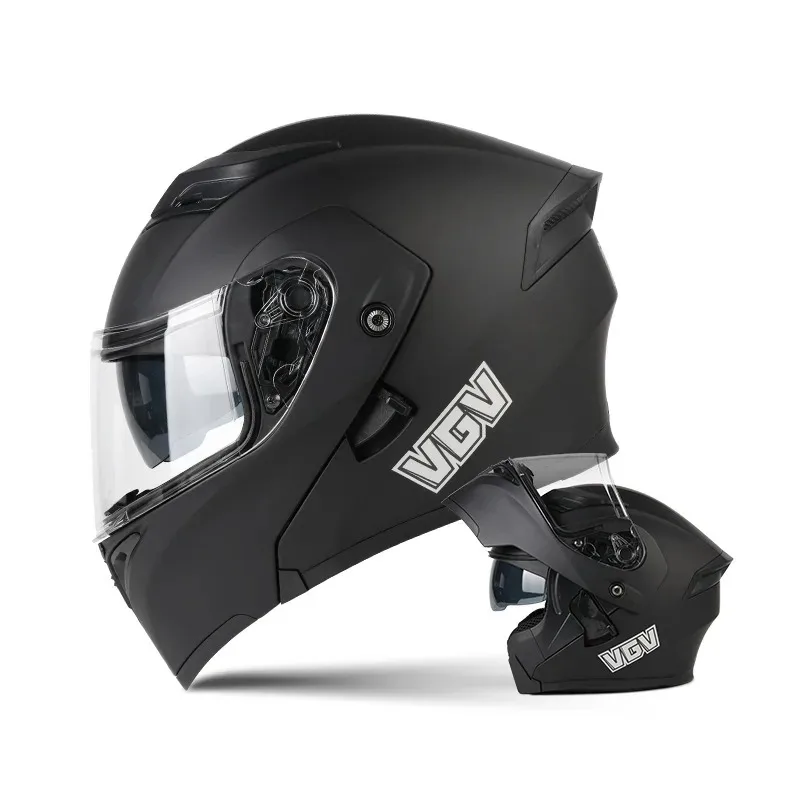 Motorcycle Helmet VGV Full Face Motorbike Bike Outdoor Anti-Fall Helmet Fashion Winter Four Season Helmets Can Install Bluetooth