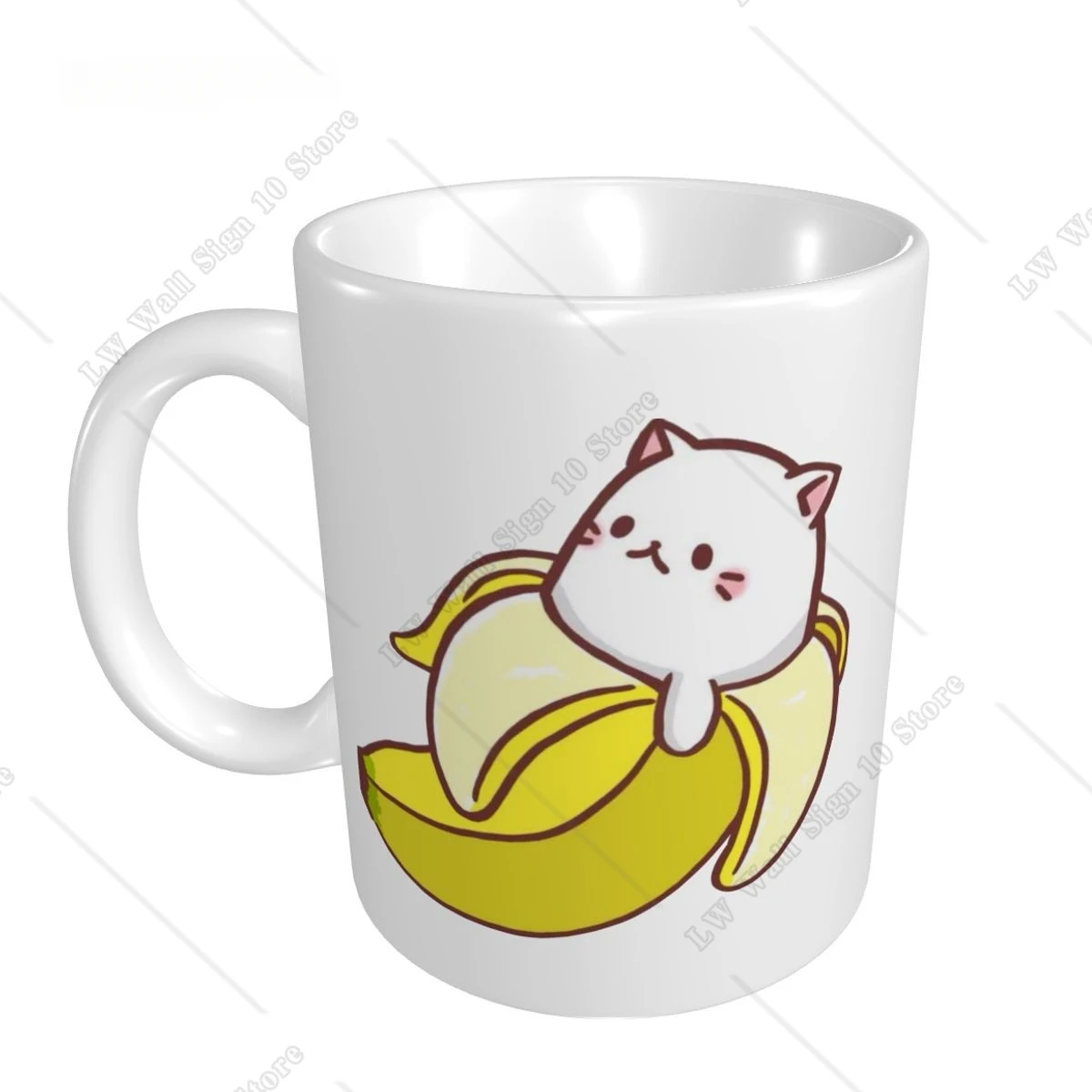 Bananya Baby Bananya Banana Cat Mug 330ml 2023 Funny Ceramic Creative Coffee Mugs Christmas GIft Cup