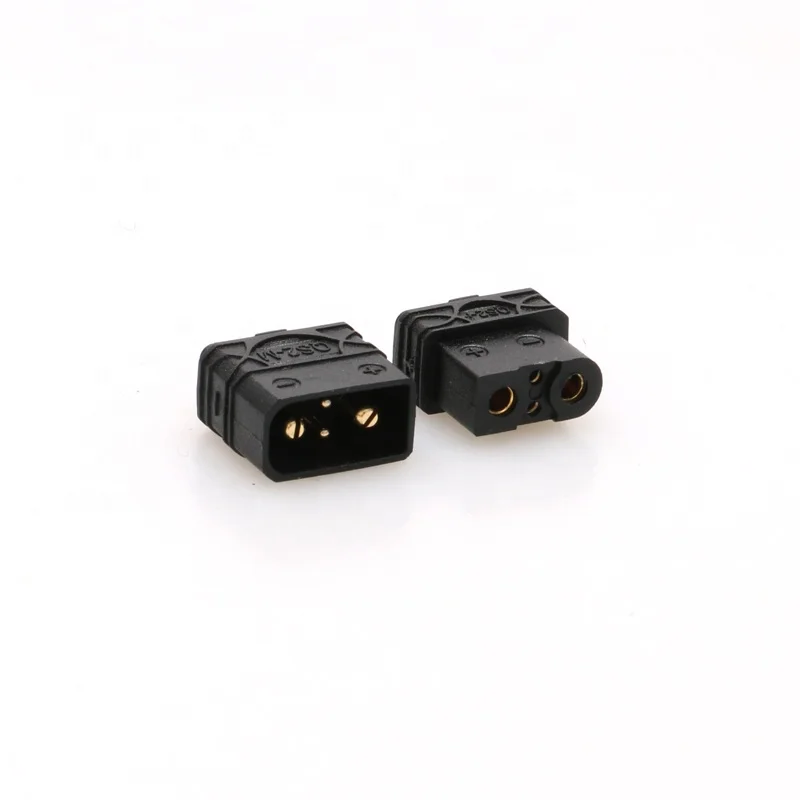 30PCS QS2 2mm Anti Spark Male Female 30A Gold Plated Bullet Connector Plug With Signal Pin For RC Lipo Battery Drone Boat Car