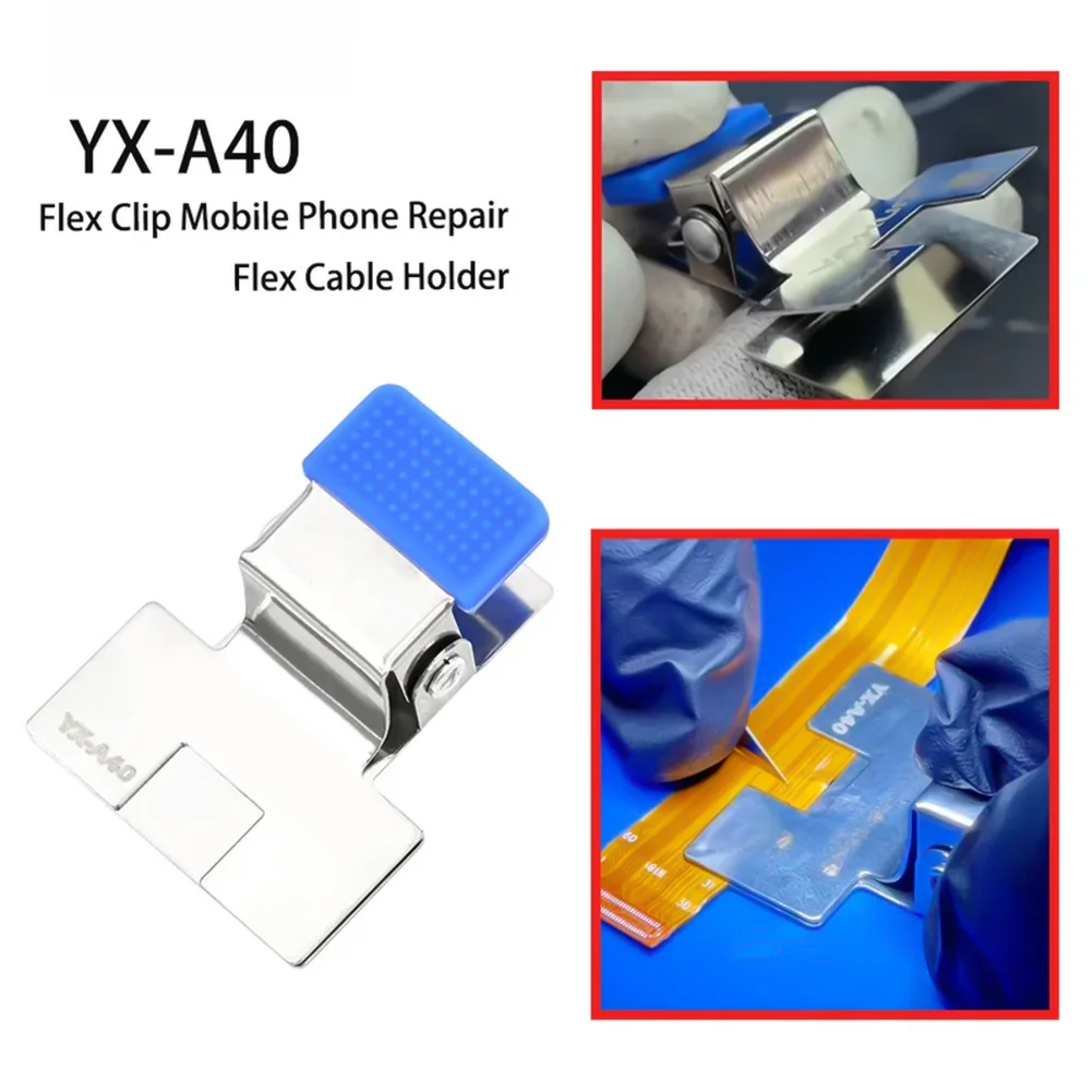 Metal Cable Welding Clip Silicone Holder For Flex FPC Screen Ribbon Mobile Phone Repair Soldering Tool Accessory