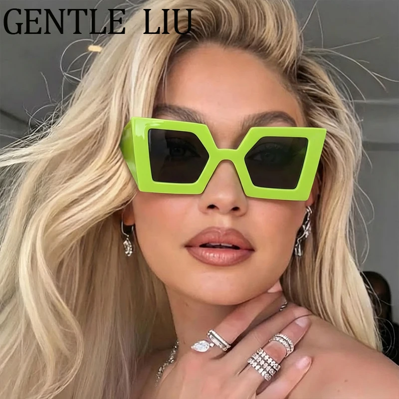 

Y2K Punk Square Sunglasses Women 2025 Luxury Brand Fashion Oversized Travelling Outdoor Sun Glasses For Lady Shade UV400 Eyewear