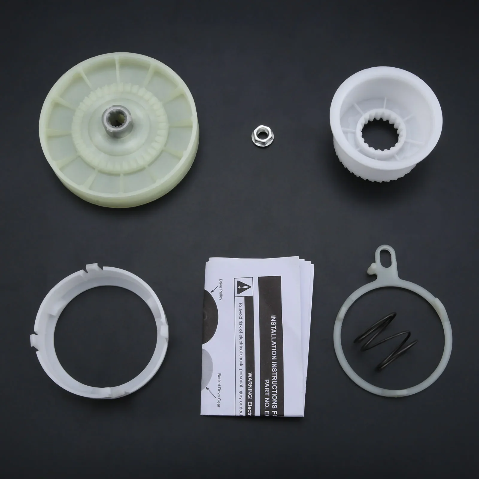 

W10721967 Washer Pulley Clutch Kit for Whirlpool AP5951296 PS10057144 W10006356 W10315818 W10006352 W10006353 W10006354