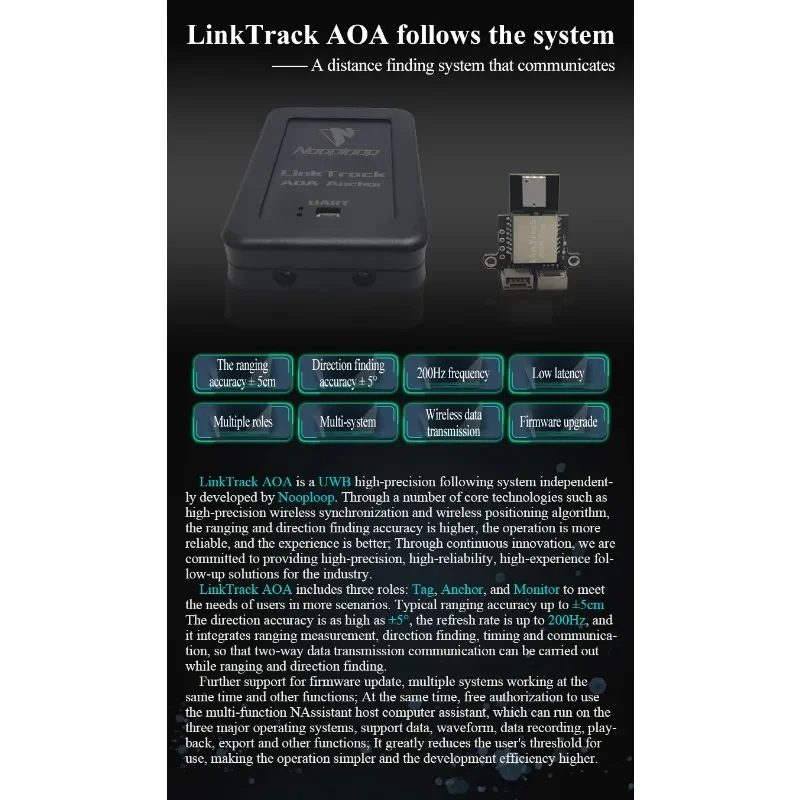 Imagem -06 - Linktrack Aoa Uwb Tracking System Ultra-wideband Notificação Interna Módulo Doa