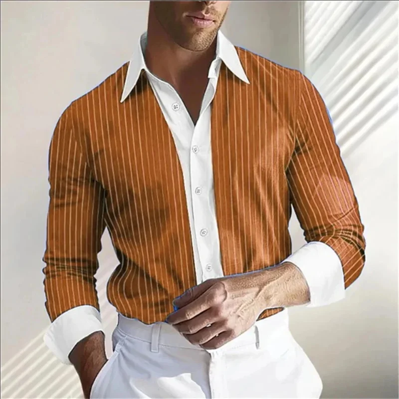 

Hawaiian Beach Vacation Style Long Sleeved Button Down Shirt Beach Volleyball Game Breathable Lapel Shirt MB12