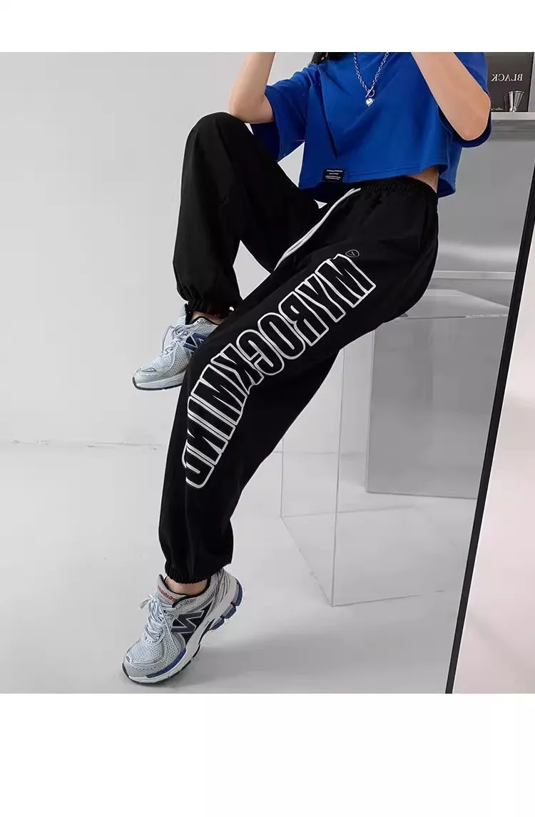 

Extended work pants for tall women in summer thin style quick drying 2024 new high-end military green functional wide leg