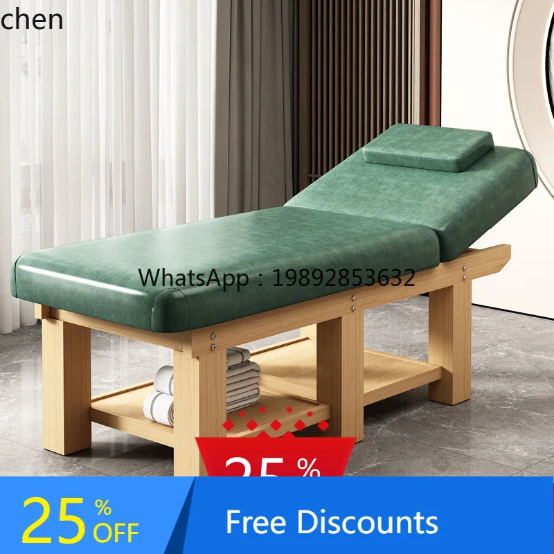 

AA High-grade pure solid wood beauty bed massage bed special massage bed with chest hole