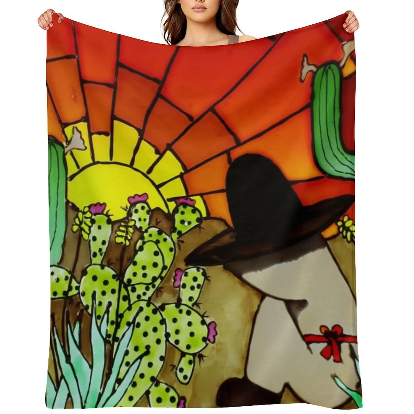 

Siesta time for El Senor Throw Blanket Soft Big Bed Polar Vintage Blankets