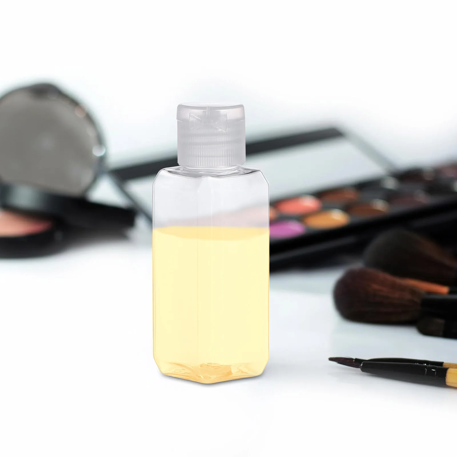 

20Pcs 50Ml Alcohol Plastic Bottle Clear Portable Empty Refillable Reusable Container for Travel Business Camping Outdoor Use