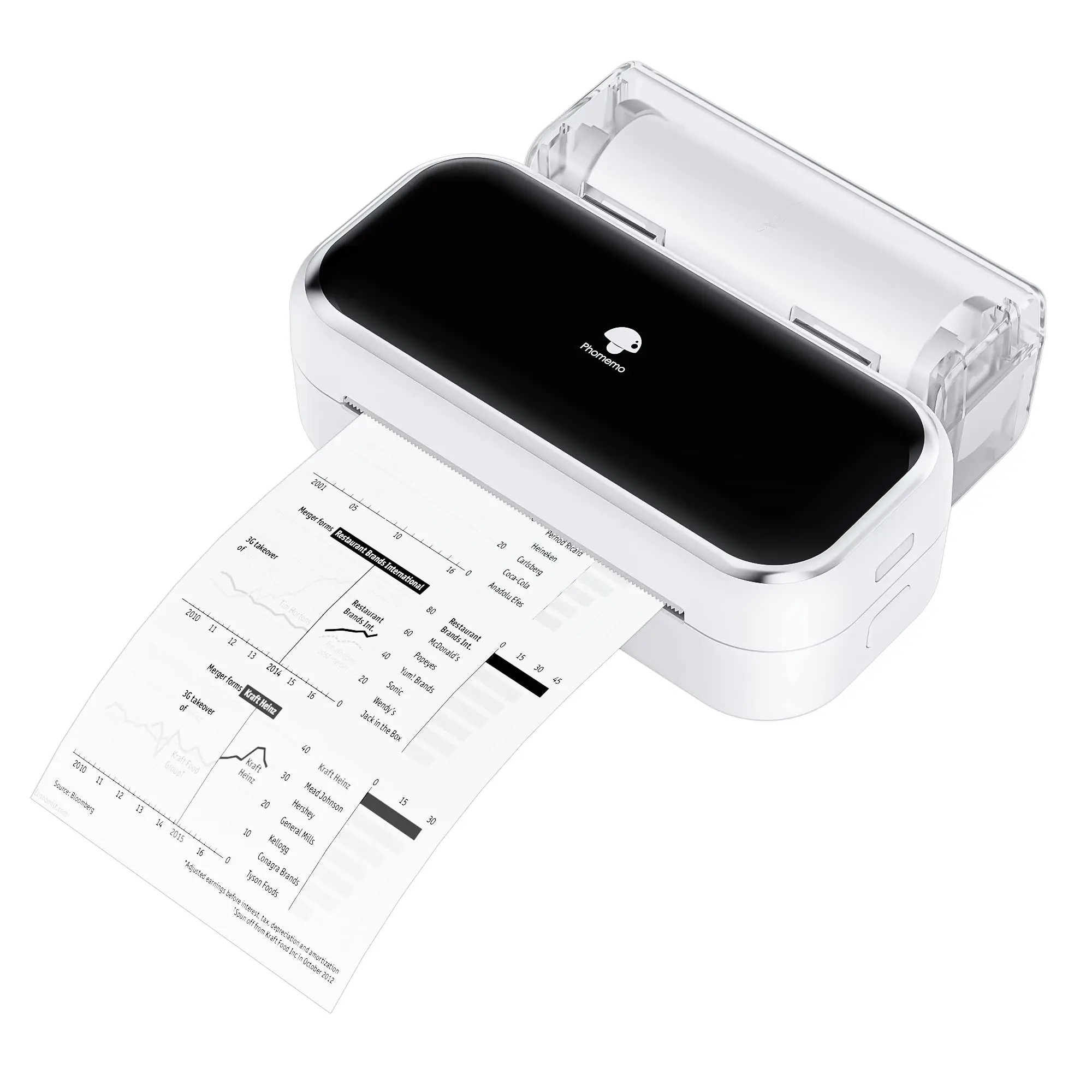 

Phomemo M03 Portable Thermal Printer 304dpi BT Wireless Photo Printer Bluetooth Wireless Mobile Printer Support 53mm/80mm Paper