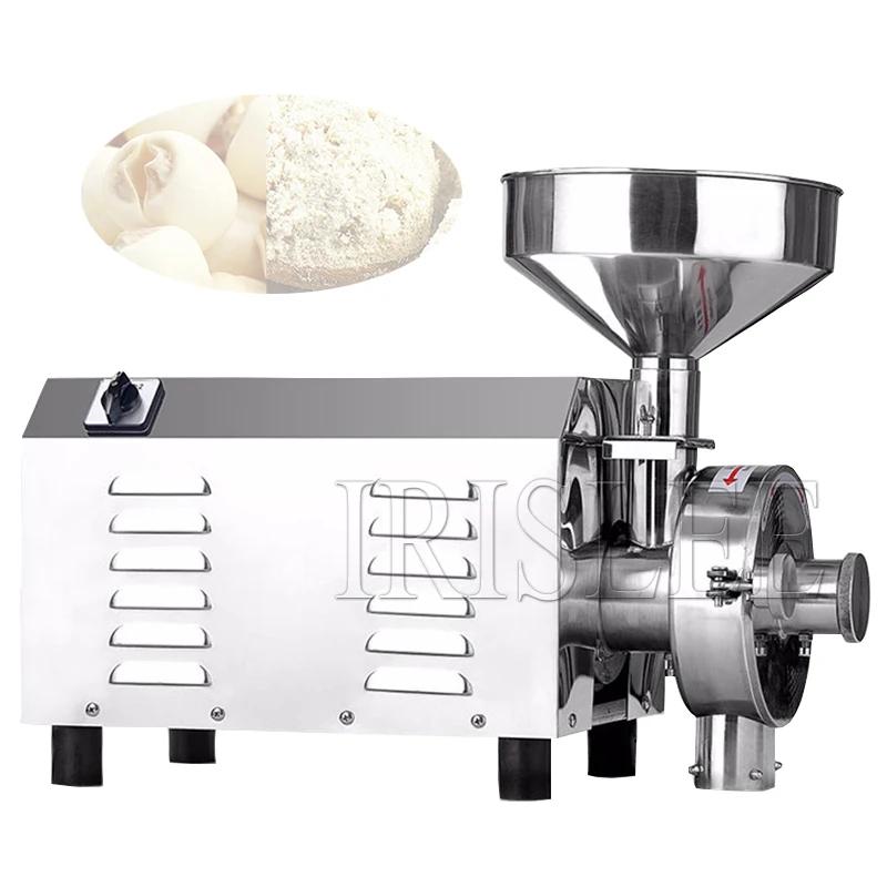 Electric Grain Grinder Commercial Grinding Machine for Dry Grain Soybean Corn Spice Herb Coffee Bean Wheat Rice