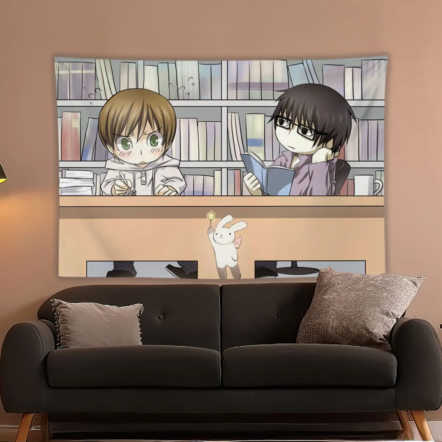 انمي ياباني BL الحب Sekai-ichi Hatsukoi الكرتون قماش مزخرف جداري ديكورات جدرانية بوهو ديكور المنزل لغرفة النوم غرفة المعيشة