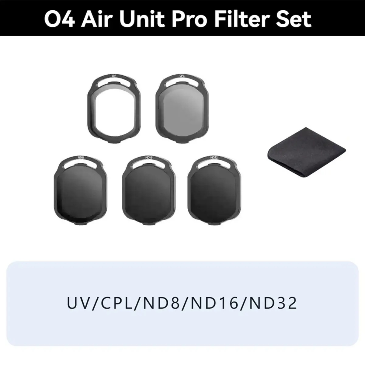 Filter Kit for O4 Air Unit Pro UV/CPL/ND8/ND16/ND32 FPV Lens Protection Accessories for BEE25 Master3X FPV Drones