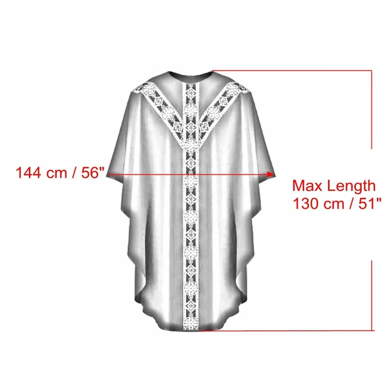 Chasuble الأرجواني الليتورجي سترة الكنيسة الكاثوليكية الكاهن كتلة رداء f5dd.