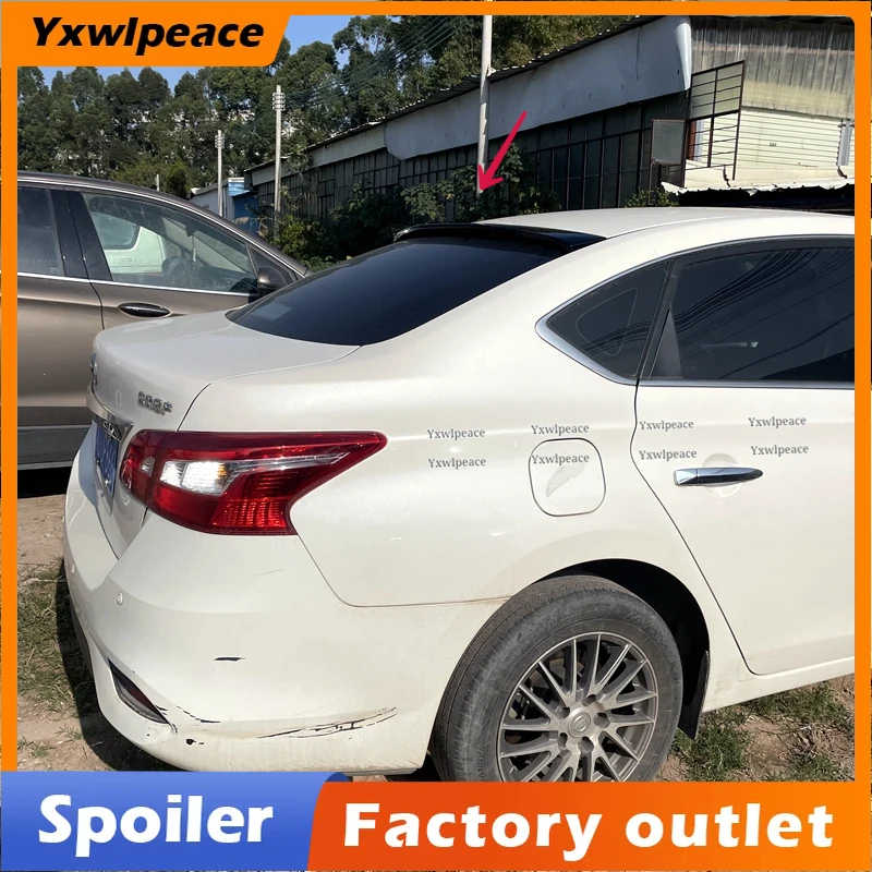 

For Nissan Sentra Roof Spoiler 2012 - 2018 Sentra SYLPHY ABS Matreial Unpainted Color Rear Trunk Wing Body Kit Accessories