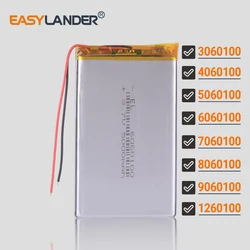6060100 3.7V 5000mAh  Lithium Li-ion Polymer Battery 3060100 4060100 5060100 7060100 8060100 9060100 1260100