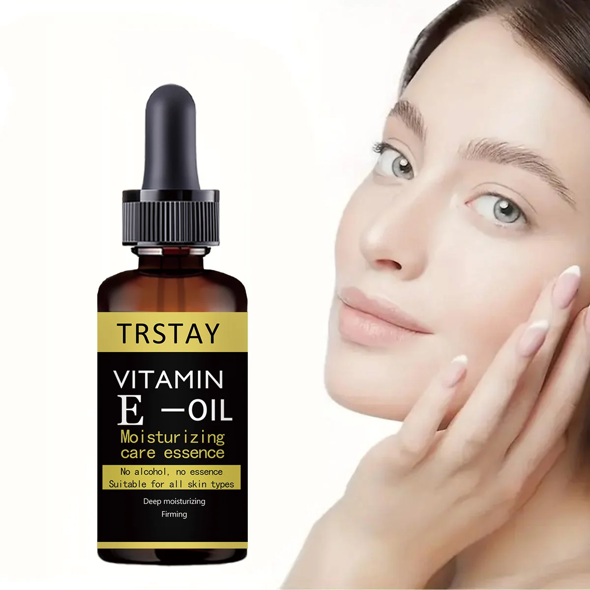 Vitamin E Facial essence Moisturizing, Firming, Brightening, Skin Care, Beautiful Cow Woman Facial Care Essential Oil