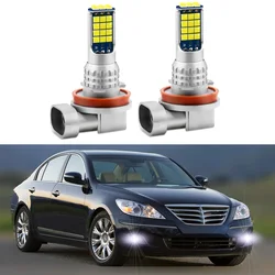 2Pcs LED Fog Lamp Bulbs For Hyundai Genesis BH 2008-2014 Front Fog Light Accessories Canbus White