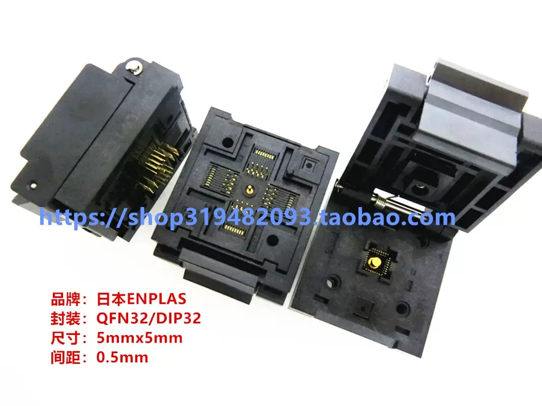 

Clamshell ENPLAS Test Sockets QFN-32(40)BT-0.5-02 QFN32/DIP IC Aging Burn-in Socketstest bench