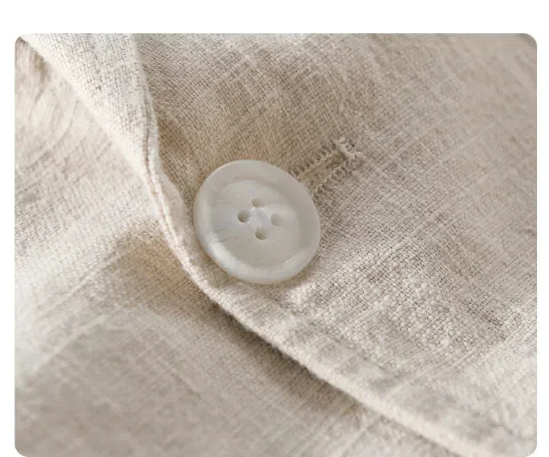 Korean Style Mens Summer Jacket Commute Casual Men's Blazer Solid Button Cotton Linen Jackets Men Simple Breathable Suit Slim