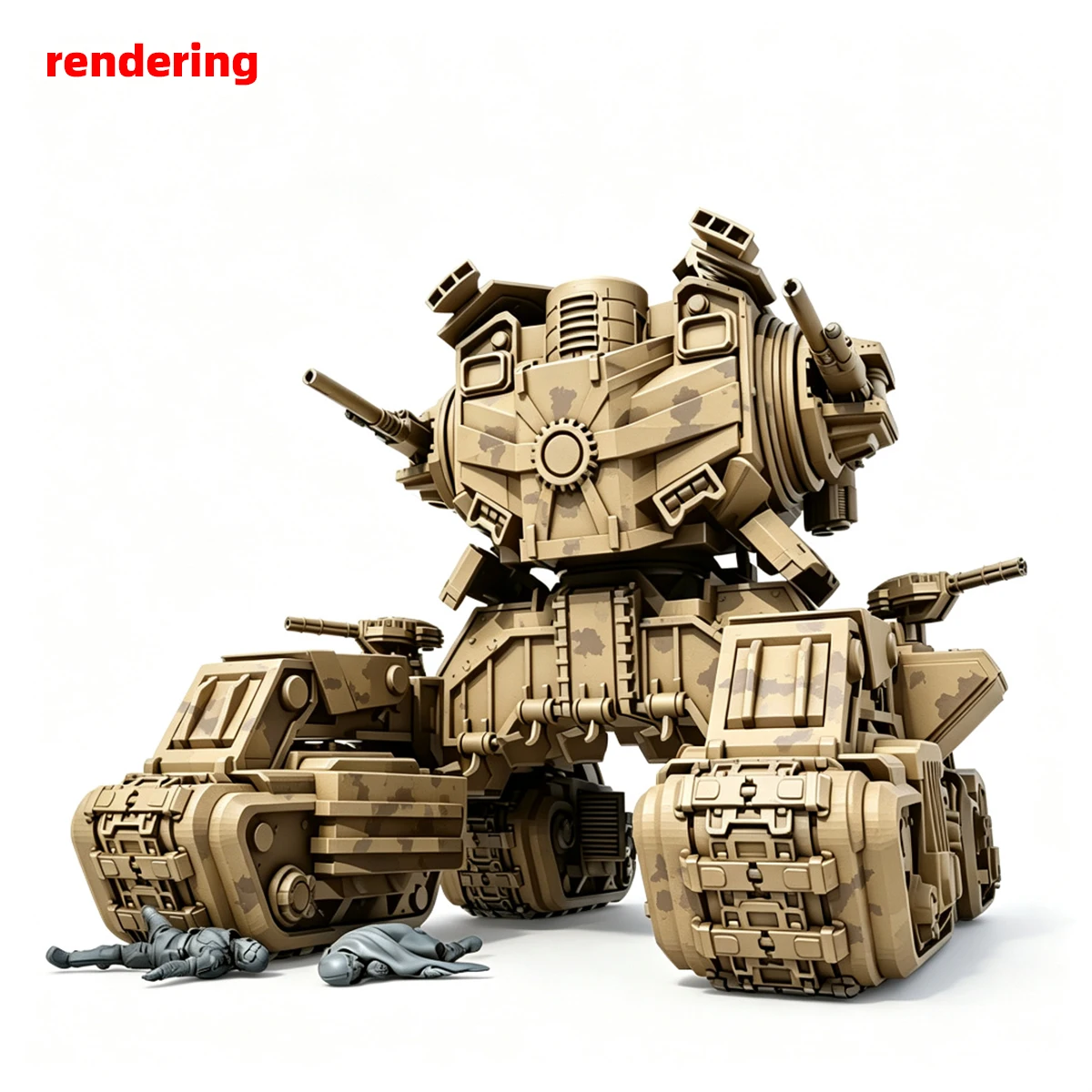 1/35 Modellbausatz 3D Harz Miniaturfiguren Diorama Unbemalte Sci-Fi Gepanzerte Panzer Land Cruiser Super Heavy DIY – Detail 13