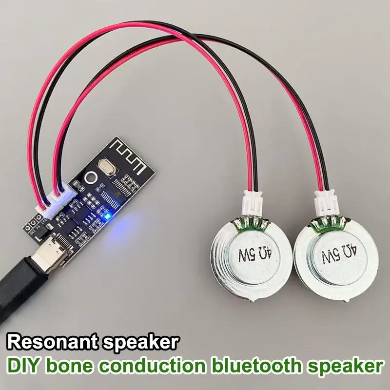 4Ohm 5W Resonance Vibration Speaker Bone Conduction Speaker With Bluetooth Amplifier Board For DIY Resonant Speaker