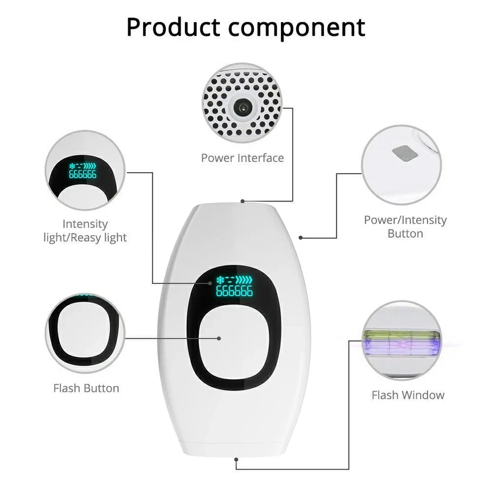 Home Portable Women Skin Laser Permanently Painless Facial Ipl Epilator Hair Removal Machine
