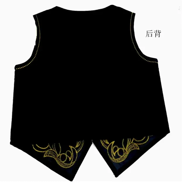 Chinesische Xinjiang Tanz Weste Männliche Stickerei Bühnenkostüm