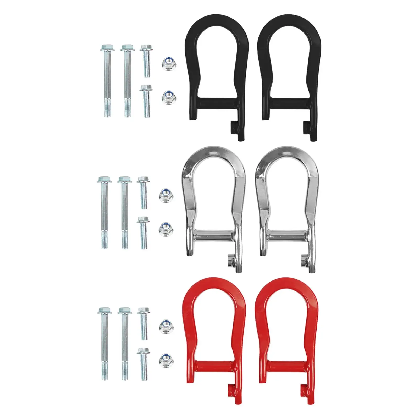 

Front Tow Hooks 84072463 Heavy Duty Sturdy Front Lower Bumper Trailer Rings for 1500 07-18 1500 Ld 2019