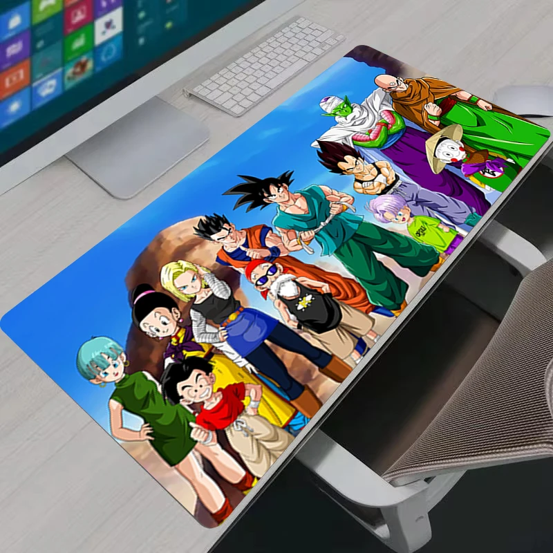 D-Dragon Ball Z Non‑slip Anime Desk Mat Gamer Office Laptop Pc Computer Keyboard Mousepad Gaming Pad for Best Gif