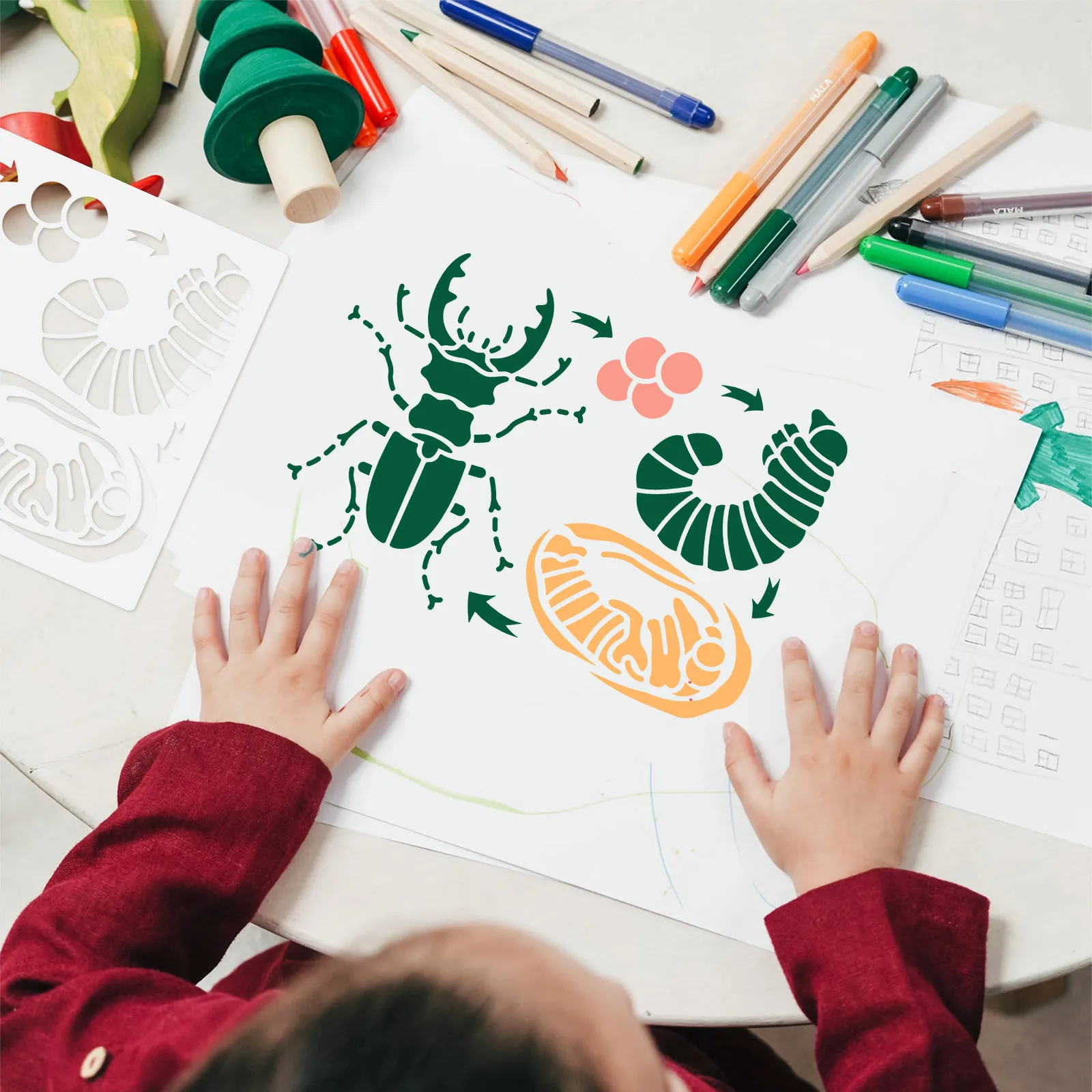 Рисунок 6 - Трафарет для рисования жизненного цикла