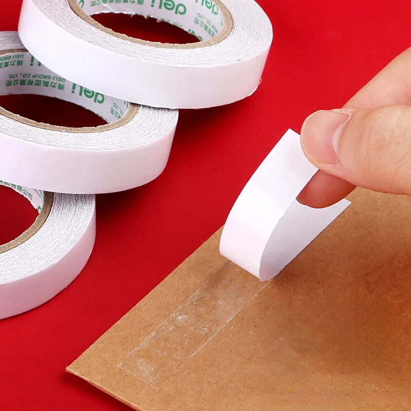 Cinta adhesiva de doble cara para manualidades, adhesivo transparente de 9/12/18/24mm, pegamento fuerte de papel para diario, pegatinas de álbum de arte para el hogar, 1 piezas, F590