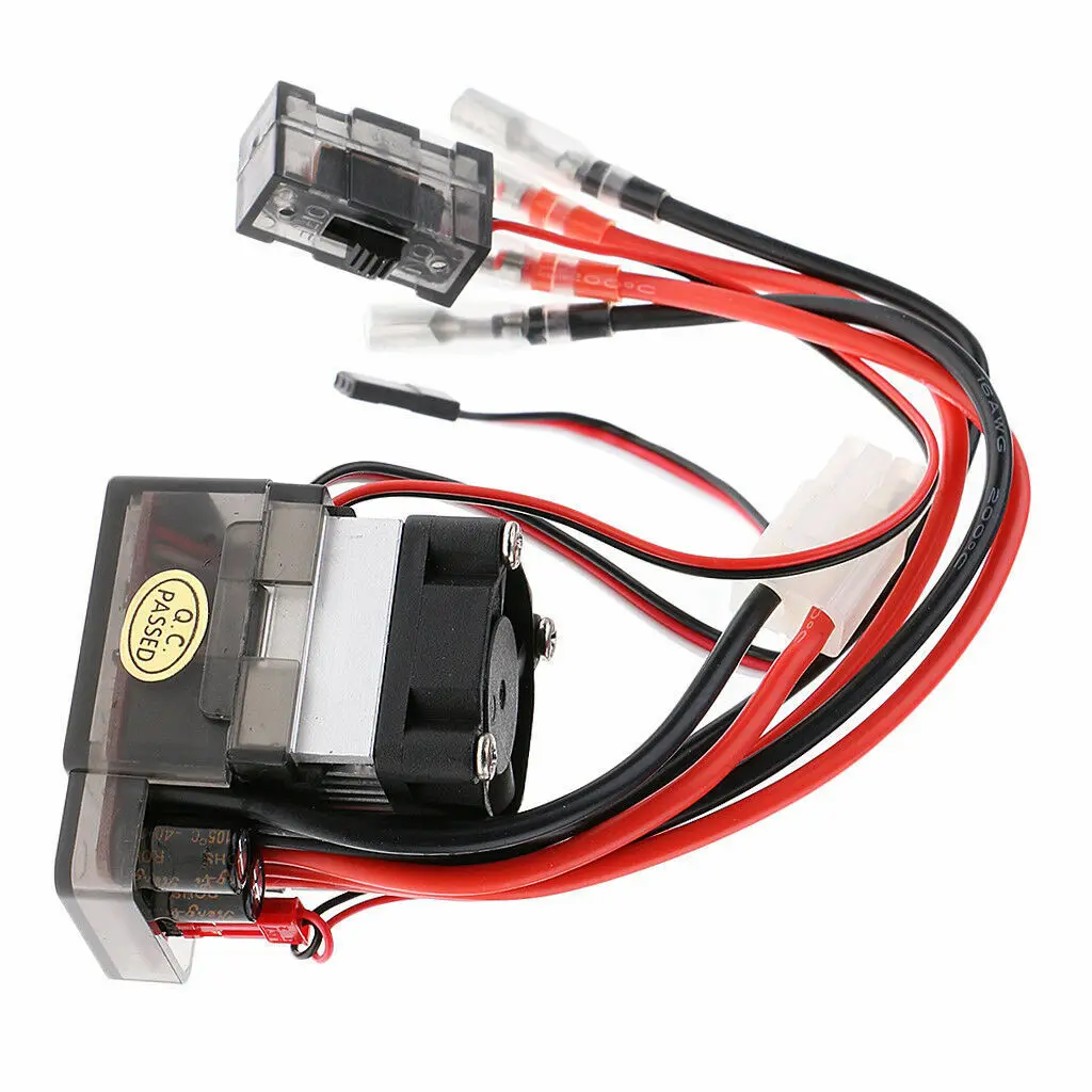 Double Way 320A ESC Brush Motor Speed Controller And Fan For RC Car Boat Model