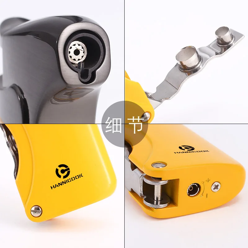 Cigar Clipper and Lighter Set Straight Forward Windproof Lighter Stainless Steel Sharp and Smooth Cigar Clipper