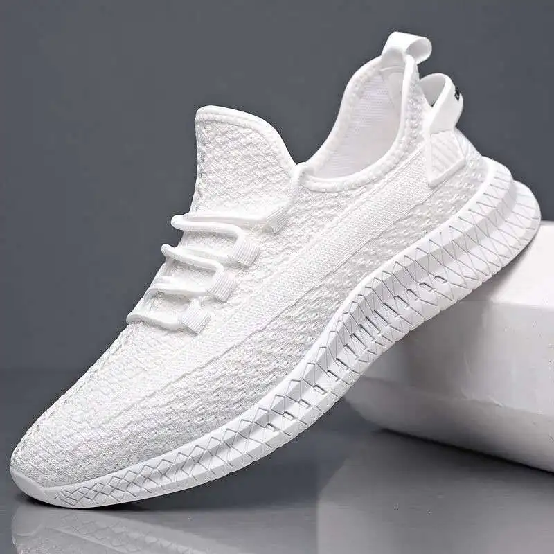 

Men's Summer Tennis Sports Walking Casual Shoes Trendy Versatile Sports Shoes Ultra Light Flyknit Breathable Running Cloth Shoes