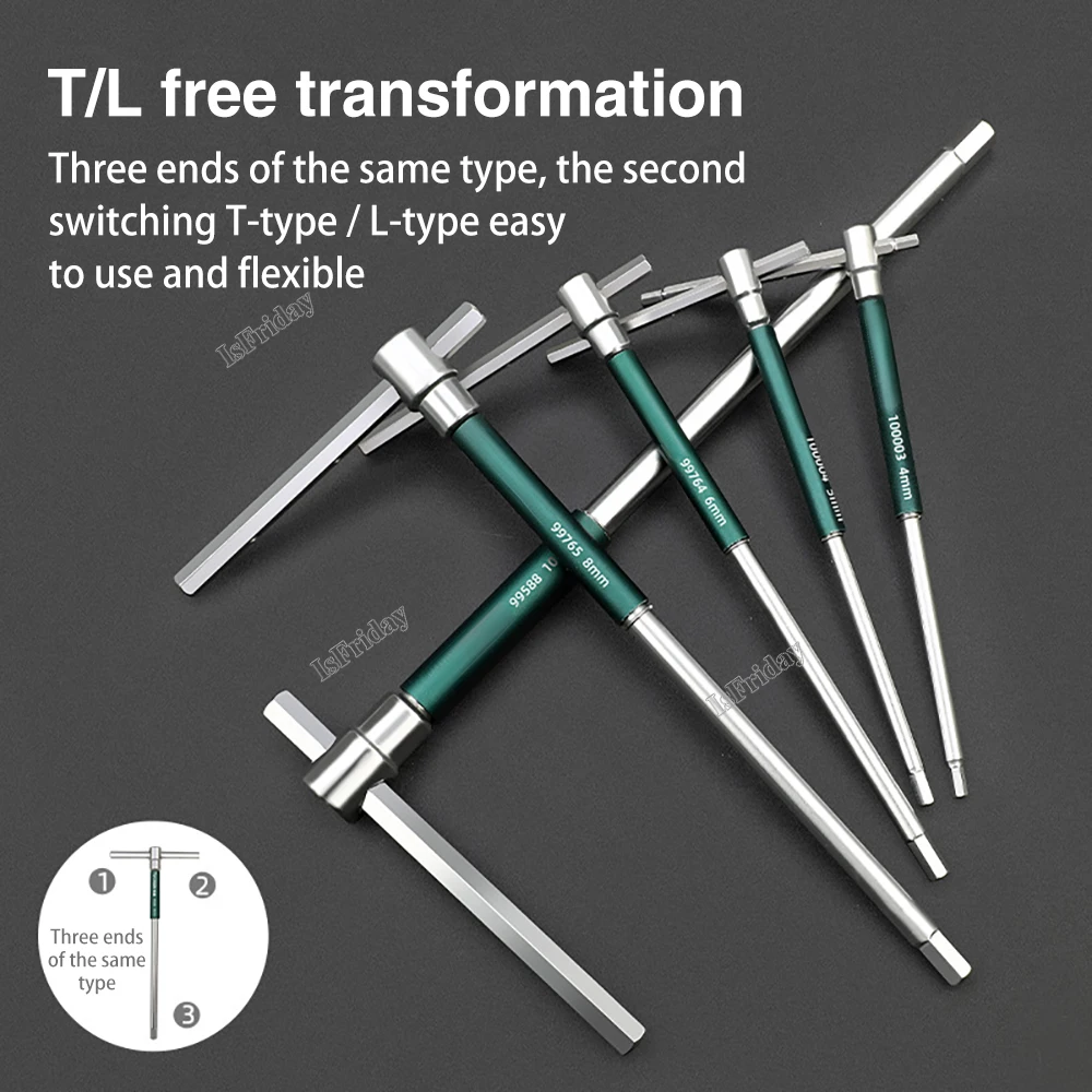 Imagem -04 - T-shaped Extended Torx Screwdriver Allen Hex Wrench Chrome Spanner T-shaped Hand Tool 2.5 mm mm mm mm mm mm 10 mm