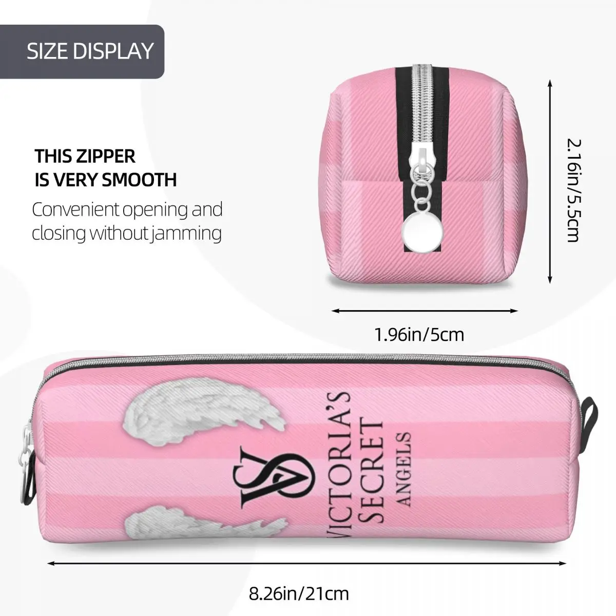 VS Victorias Pink Secrett Pencil Cases New Pen Bags Student Big Capacity Students School Gift Pencil Pouch