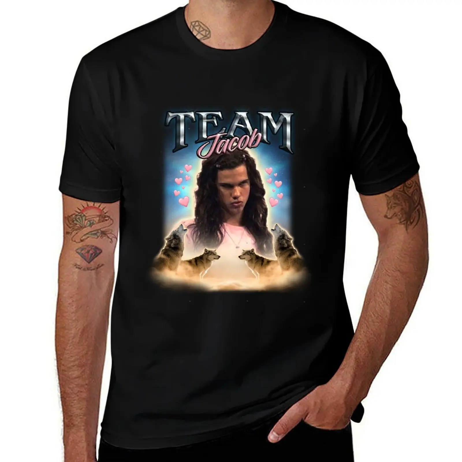 Team Jacob Cursed Fan Collage Classic T-Shirt Work Wear Lightweight Tee