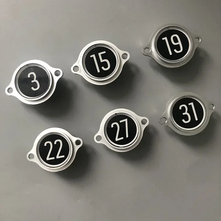 10pcs  Elevator KDS330 black glass lettering circular button with ear button