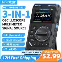 FNIRSI DST-210 and DST-210 3IN1 Digital Multimeter Oscilloscope Signal Source 19999 Counts 10MHz/1MHz Portable Electrician Tools