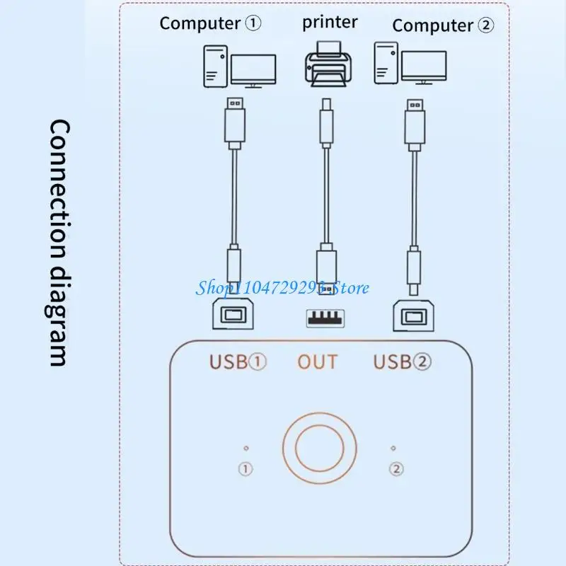 

Y2GD 2 USB Printer Share Device Computer Внешние компоненты