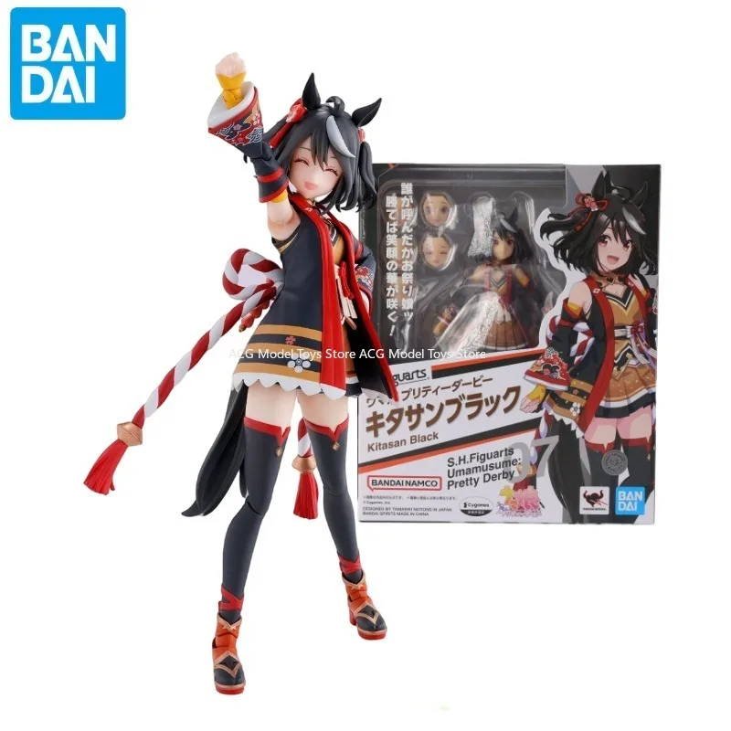 

In Stock Original Bandai S.H.Figuarts SHF Umamusume: Pretty Derby Kitasan Black Action Figure Toys Collection Model Gift