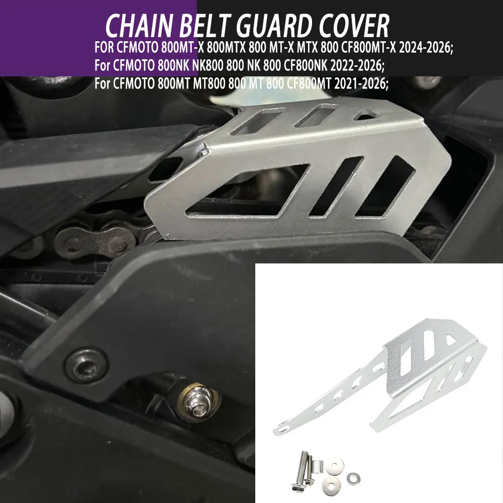

Motorcycle Modification Protective Parts Front Sprocket Chain Belt Guard Cover For CFMOTO 800MT-X 800MTX 800NK CF800NK MT800