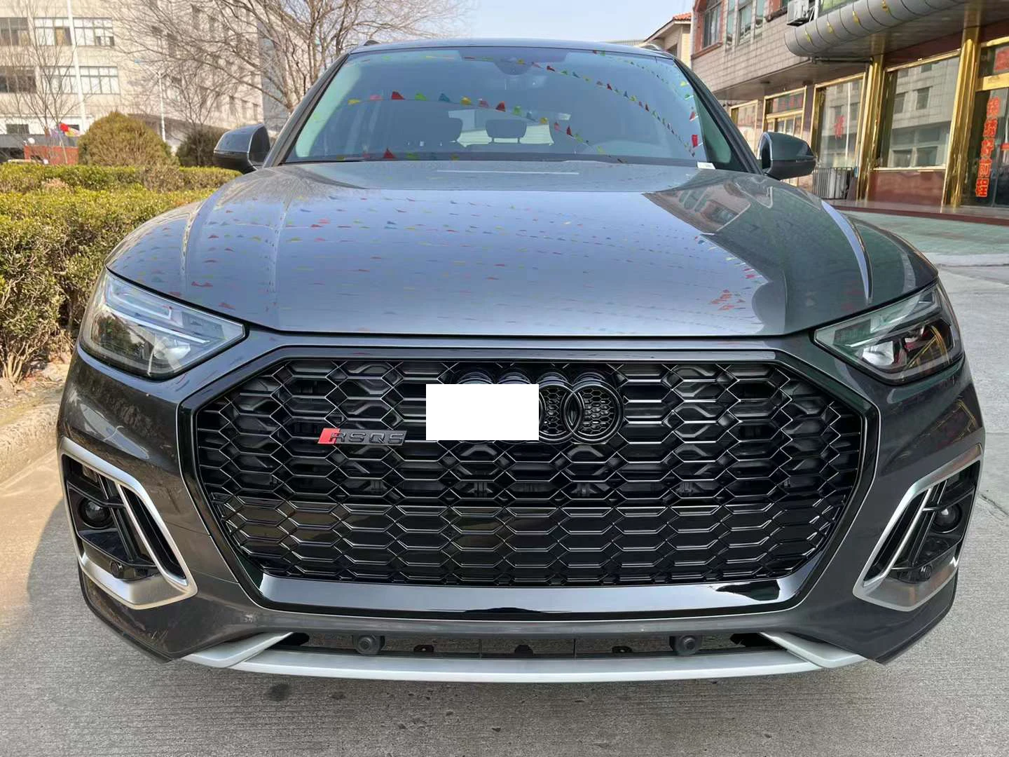 For 2021 2022 2023 Q5 modificantion RSQ5 grille SUV and Sportback Q5 glossy black RSQ5 quattro honeycomb grille